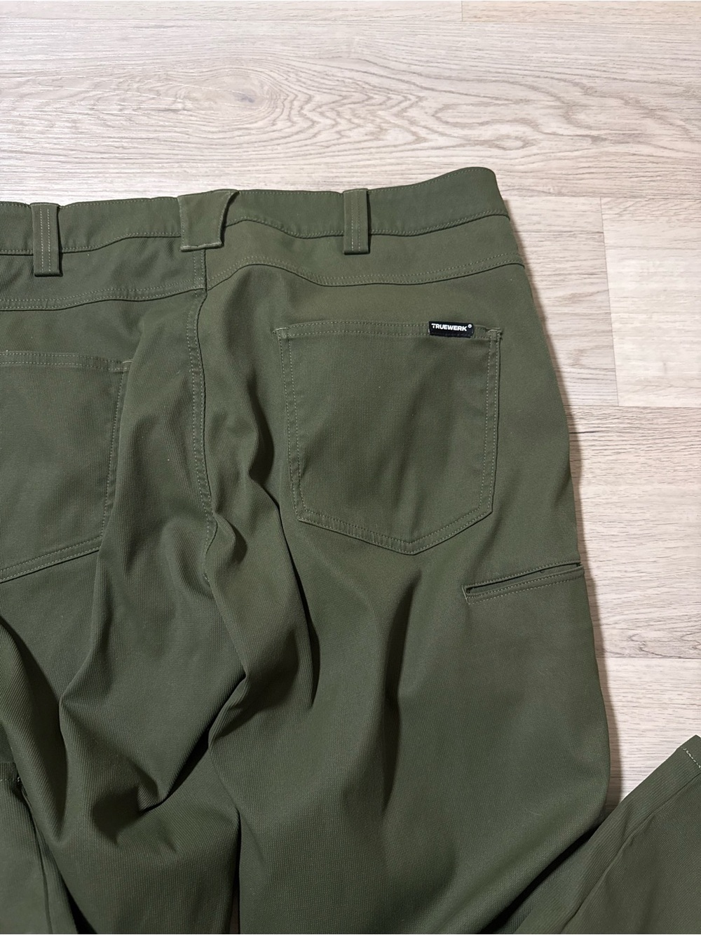 Truewerk Edo Werkpant Olive Green Men’s Work Pants Size 36 Regular - Picture 10 of 10